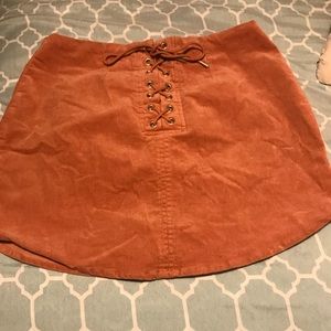 Suede peach skirt 🍑